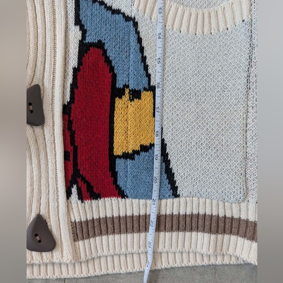 Donald Duck Graphic Cardigan Sweater | Oversized Knit | Disney Inspired | M/L - Picture 7 of 7